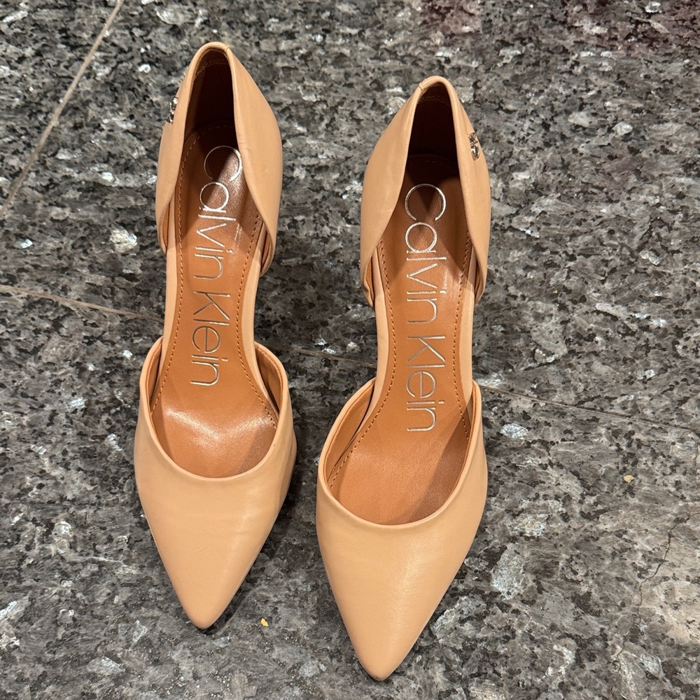 Calvin Klein Nude Pointed Heels